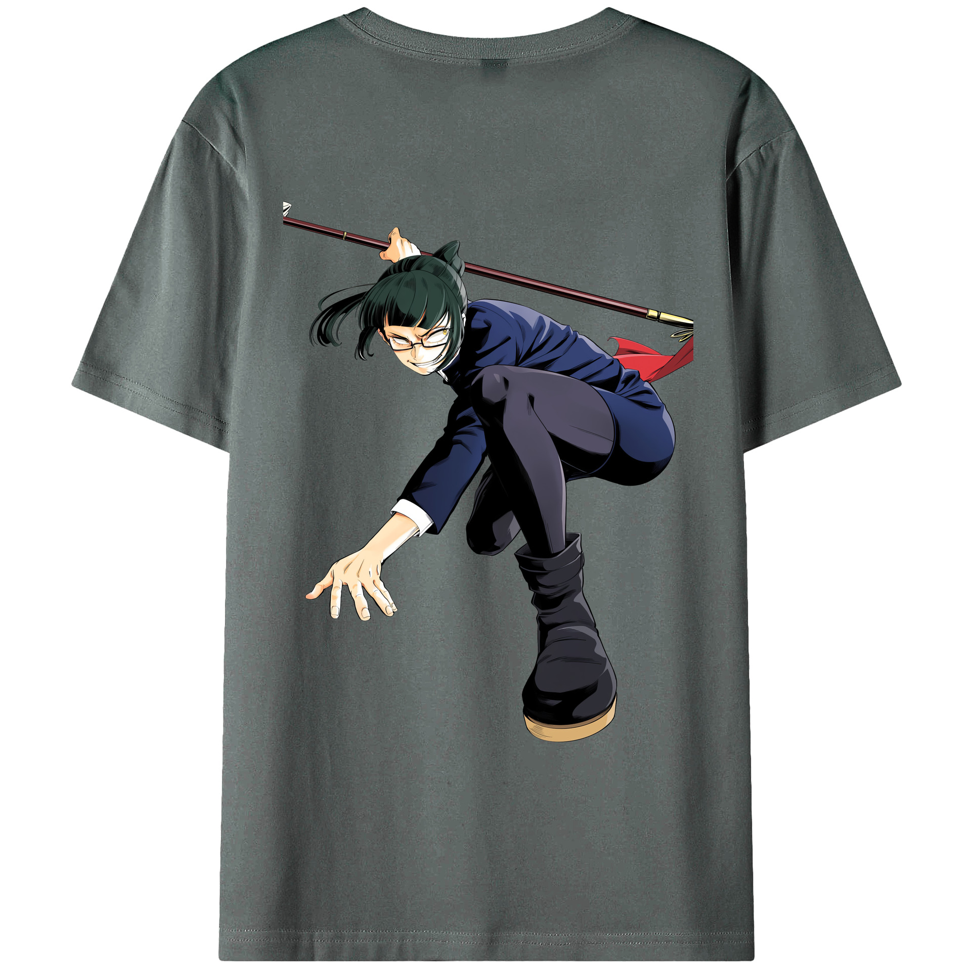 （画像用） 呪術廻戦 Jujutsu Kaisen 綿100％ メンズ半袖Tシャツ（バックプリント） 通気性